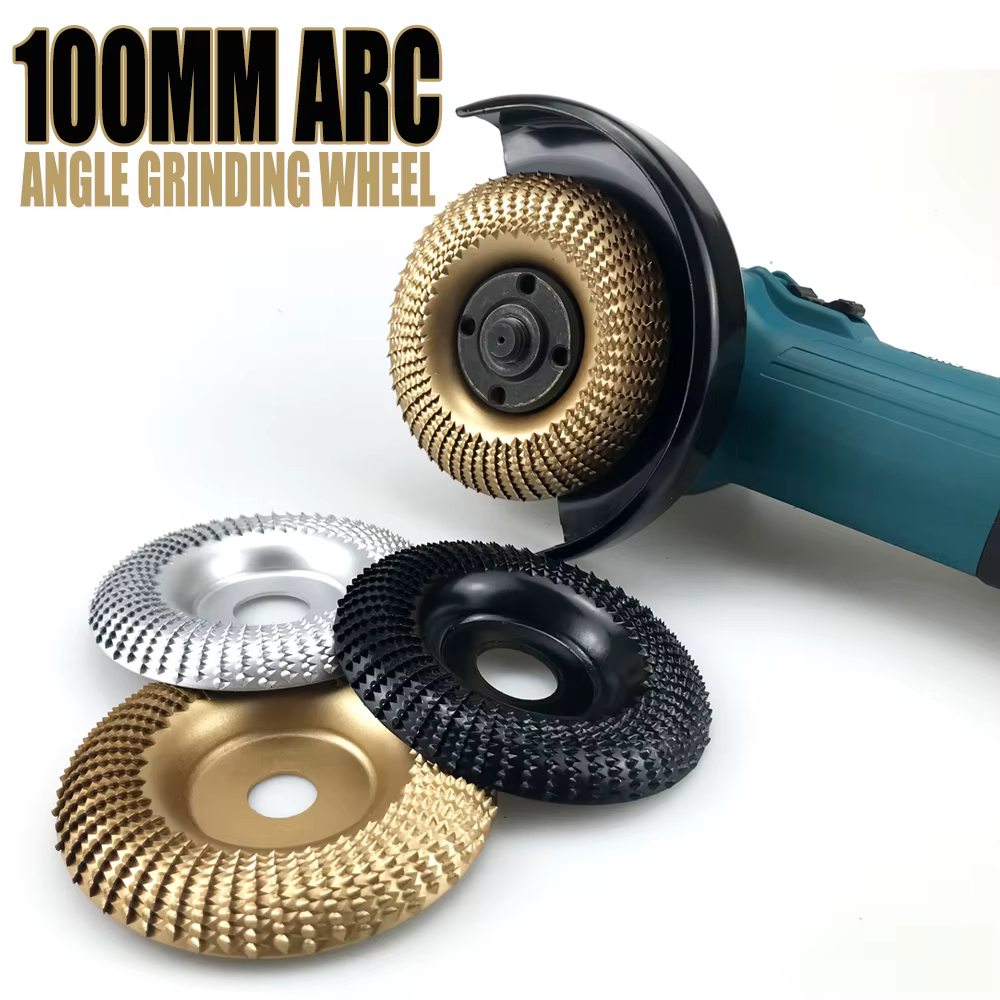 16/22mm ouverture 100mm Arc Angle meule bois façonnage disques de meulage travail du bois ponceuse a