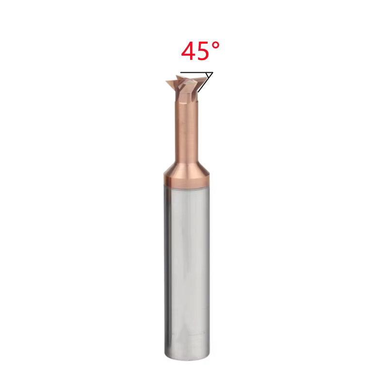 30 45 60 75 degrés fraise à queue d'aronde 1mm/1.5mm-20mm CNC t-slot outil de fraisage précision T t