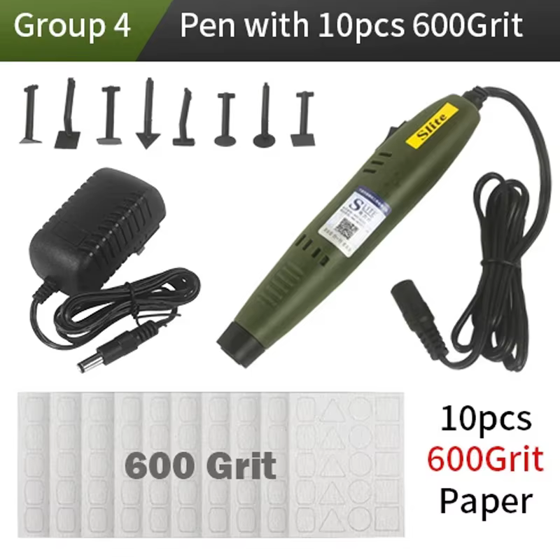 Mini ponceuse à stylo Portable 110V/220V, Micro polisseuse, meuleuse pneumatique pour la fabrication