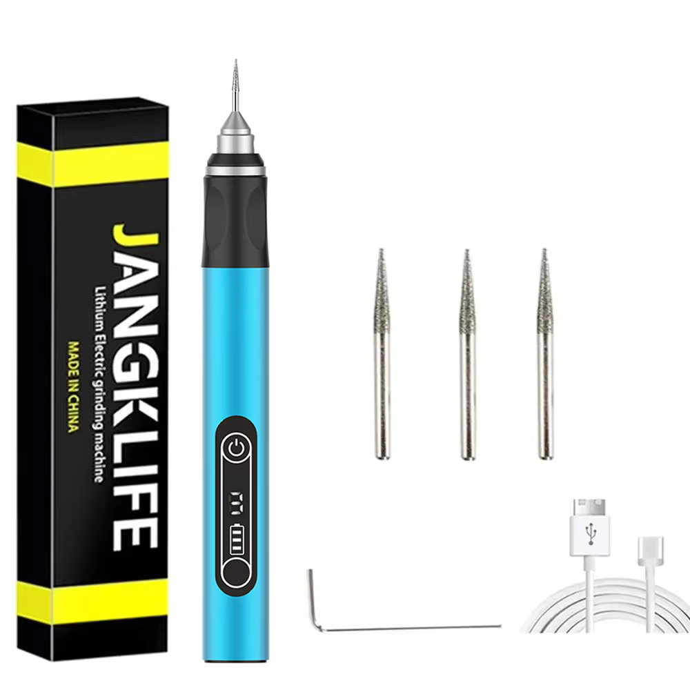 JANGKLIFE USB Kit d'outils rotatifs sans fil stylo de gravure sur bois bricolage pour bijoux métal v