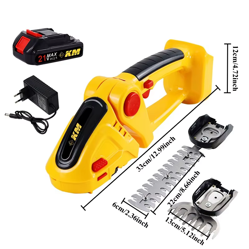 Taille-haie électrique Portable multifonctionnel, tondeuse à gazon sans fil pour l'extérieur, outils