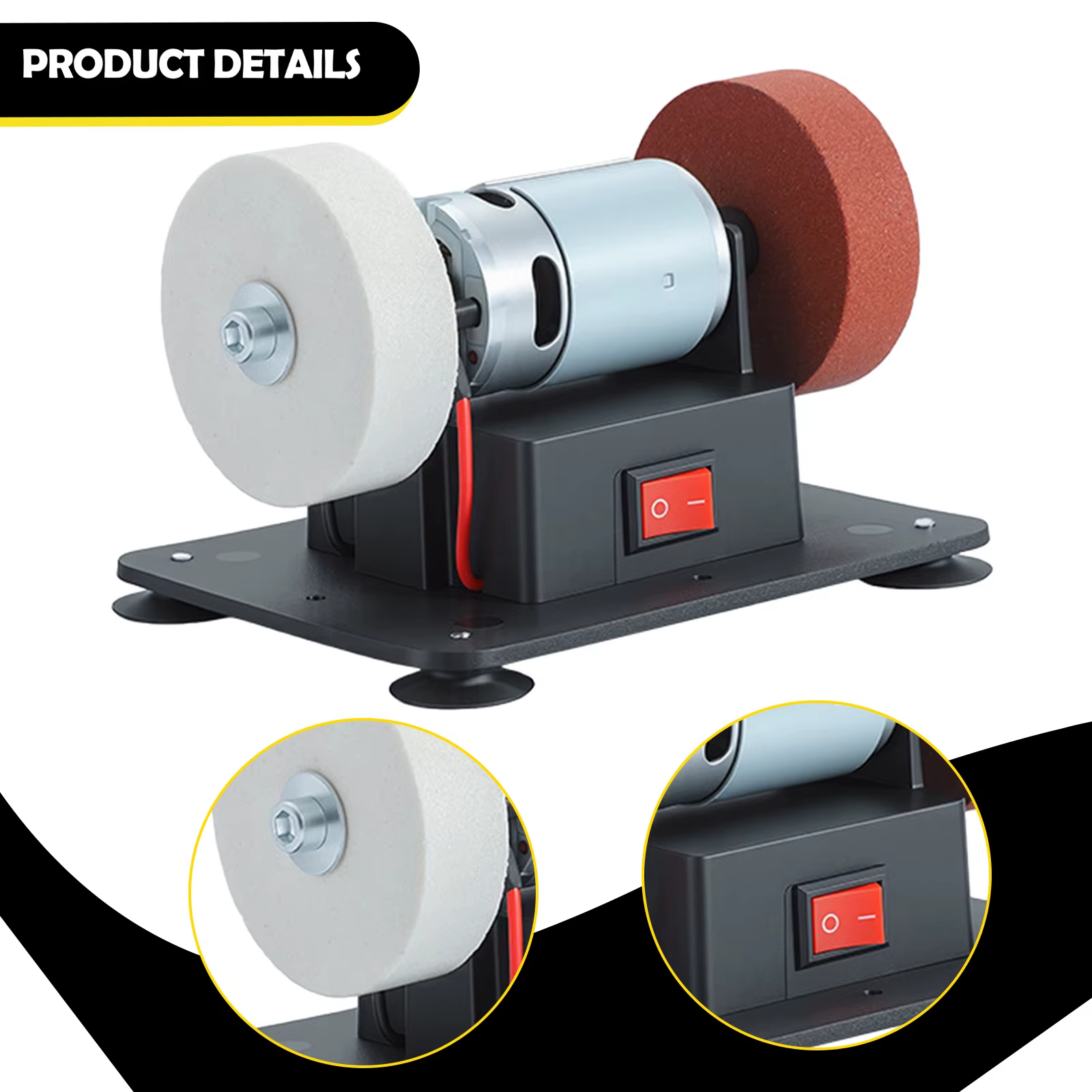 Mini-meuleuse électrique de table multifonctionnelle pour usage domestique