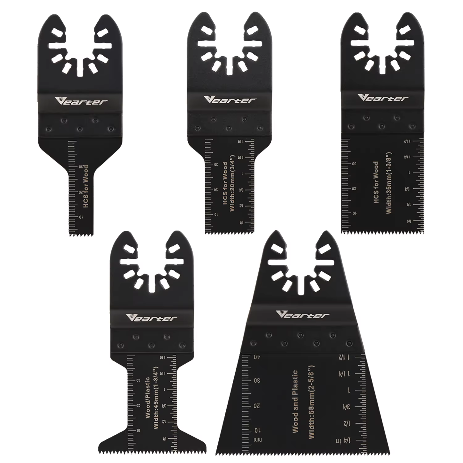 Vearter – ensemble de lames de scie oscillantes multi-outils