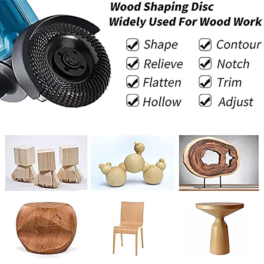 Disque de sculpture sur bois