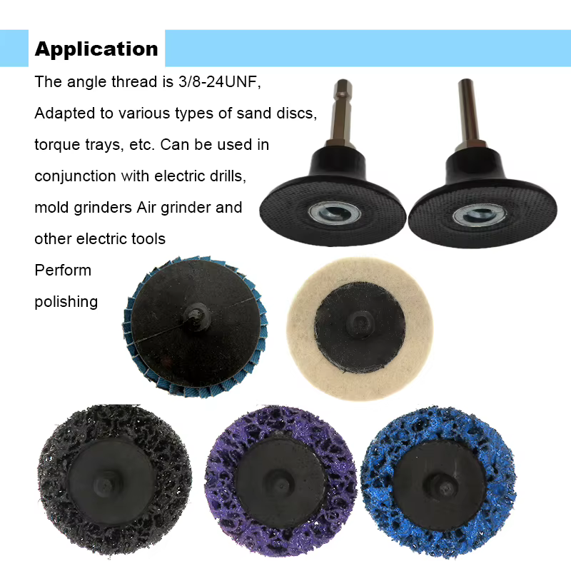 Support de Tampon de Disque de 2 Pouces avec Tige de 1/4 Pouces