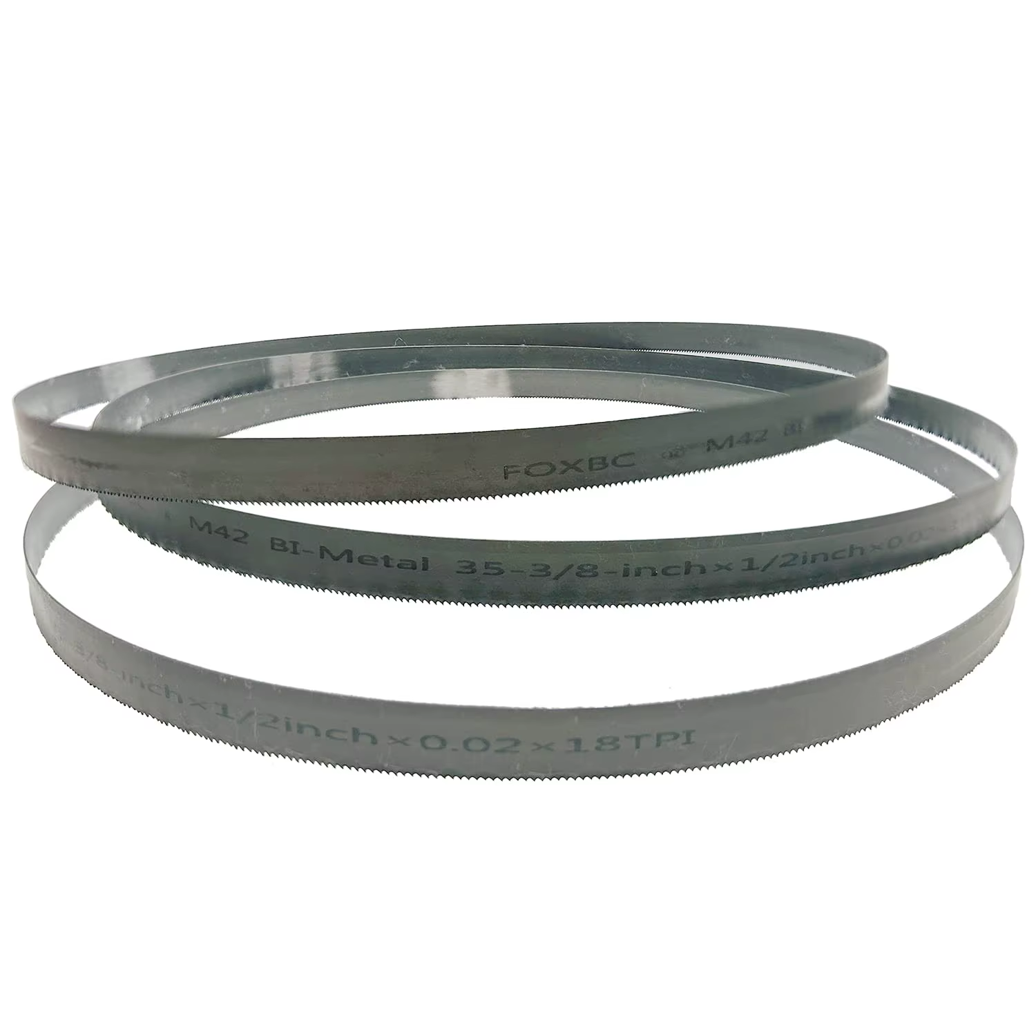 FOXBC 3 pièces 899mm lames de scie à ruban 18t M42 bi-métal 35-3/8 "x 1/2"
