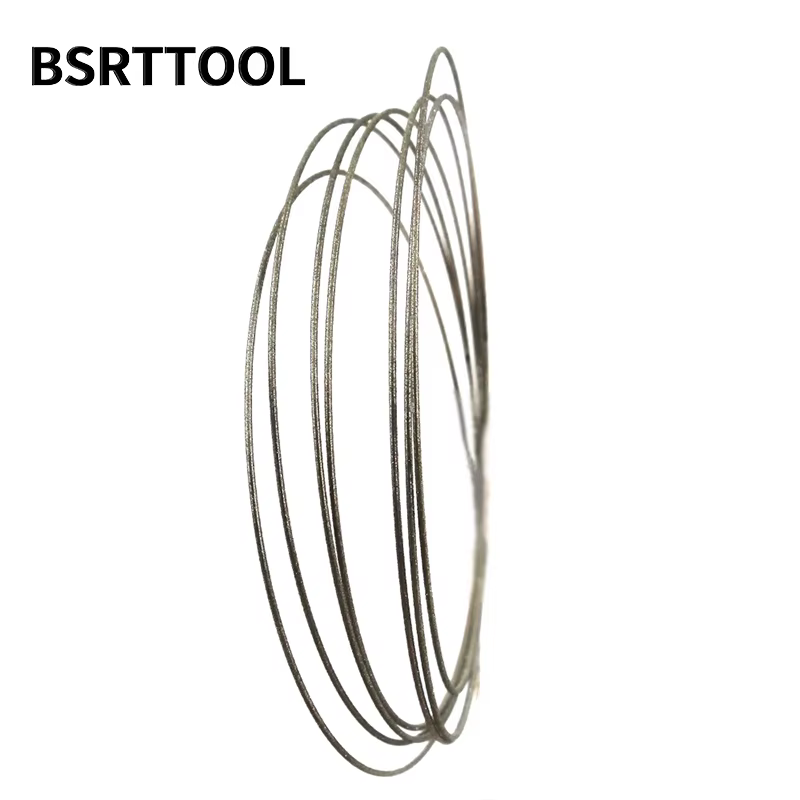 BSRTTOOL 1mm Superfine diamant fil de coupe outil de bricolage lames de scie Jade métal marbre granit pierre verre bois bijoux
