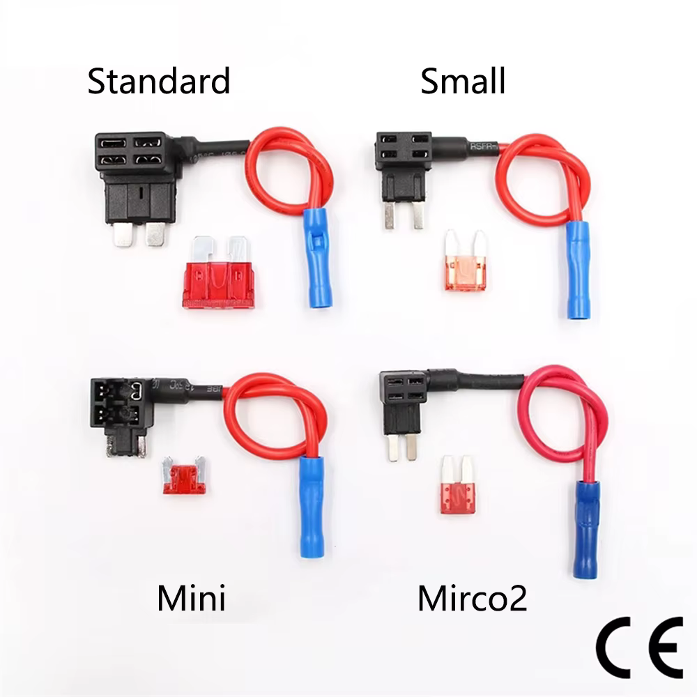 Porte-fusible 12V, adaptateur de robinet de circuit supplémentaire Micro2 Mini petit fusible automatique à lame ATM APM Standard avec support avec fusible de voiture à lame 10A