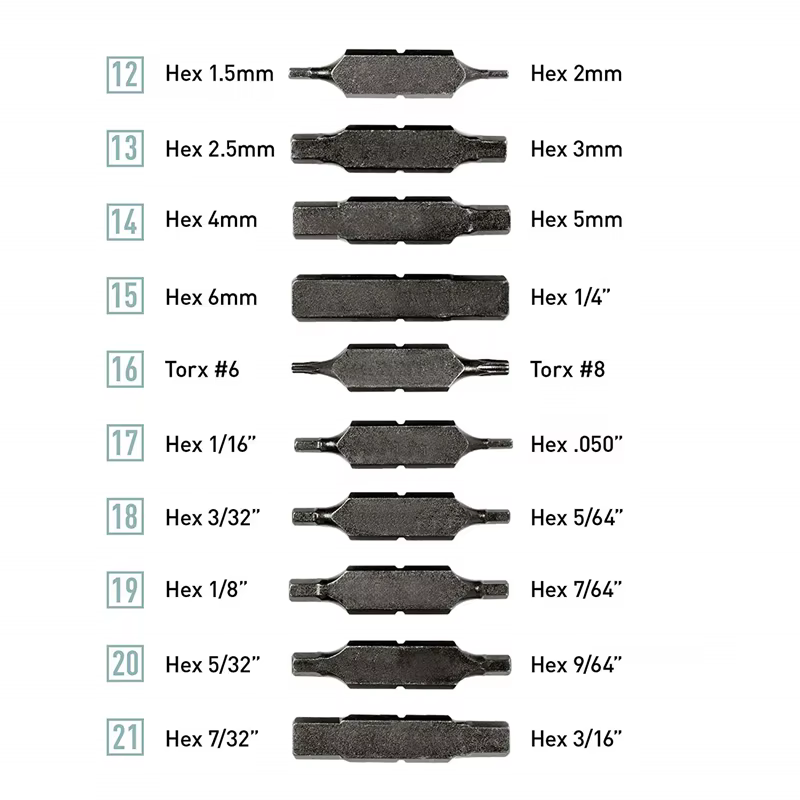 LEATHERMAN-Kit d'embouts de tournevis à double extrémité, un jeu, multi-outils, 11/21, 931014, 10, 931027/931028