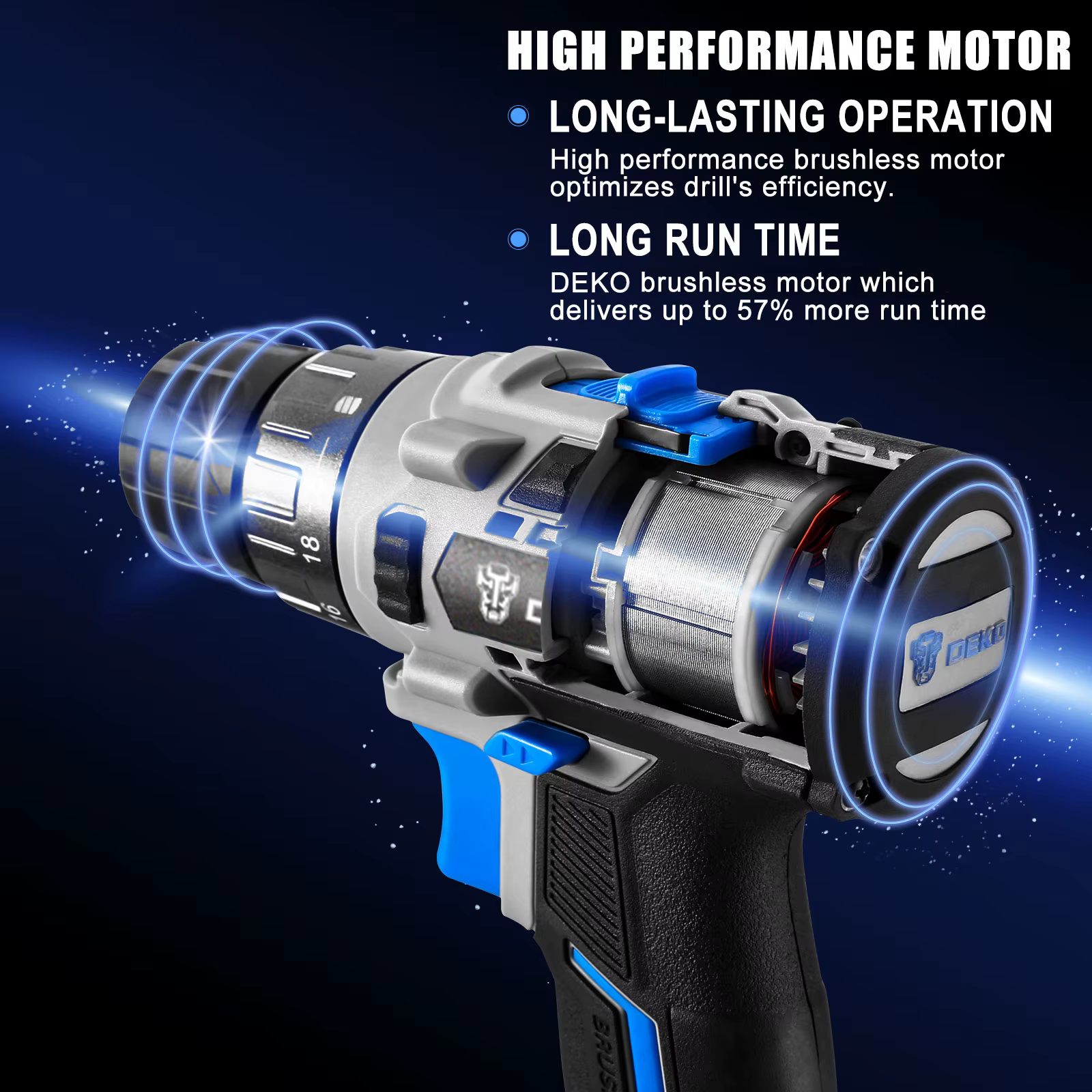 Perceuse sans fil sans balais 20V