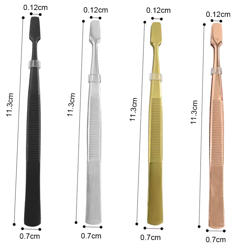 Pince à épiler professionnelle en acier inoxydable pour extension de cils, outils de maquillage, fournitures pour les yeux