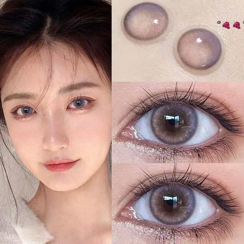 Lentilles de Contact souples pour les yeux degrés 2 pièce/paire myopie Prescription beauté élève Nature maquillage coloré lentilles de Contact New York