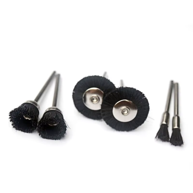 Brosse de roue en nylon avec tige