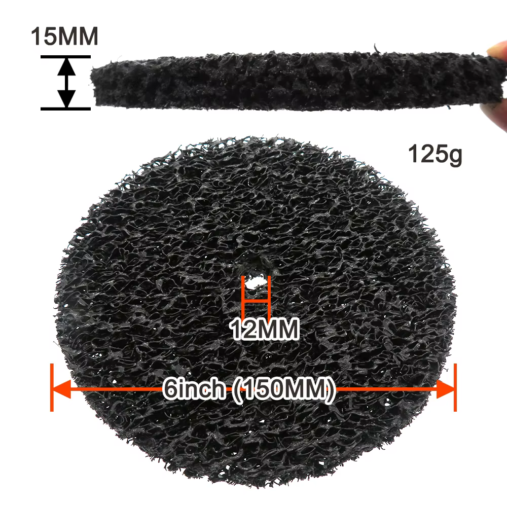 Bande facile et rapide de 6 pouces, 150mm, disques de nettoyage, décapant de peinture et de rouille pour meuleuse d'angle, roue Abrasive en carbure de silicium