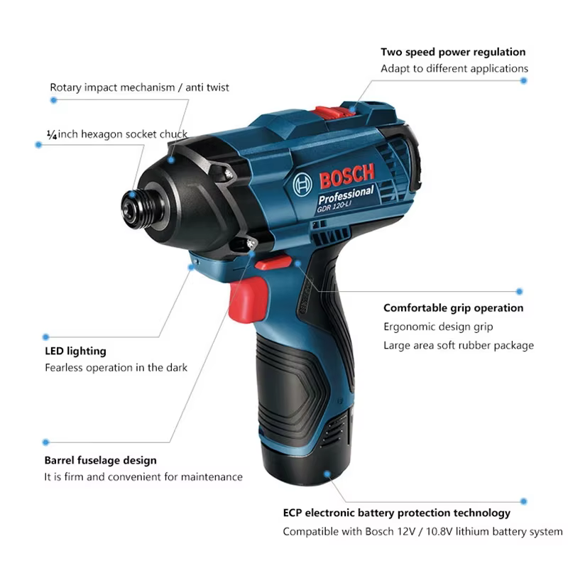 Bosch-Visseuse à percussion sans fil GDR 120-LI