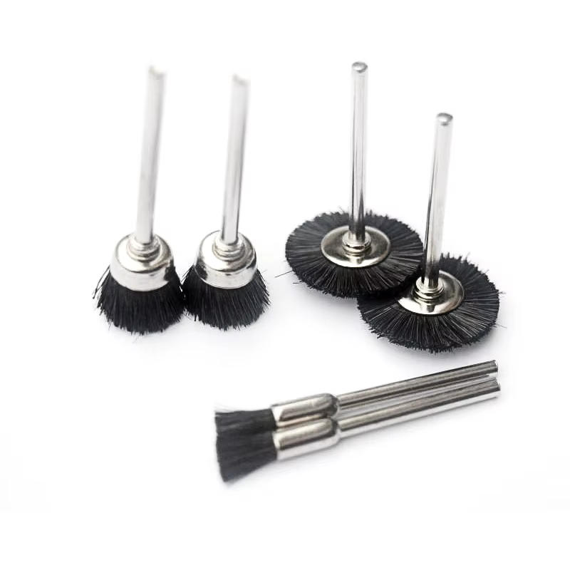 Brosse de roue en nylon avec tige