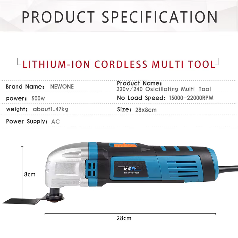 Outil oscillant NEWONE 300W/350W/500W