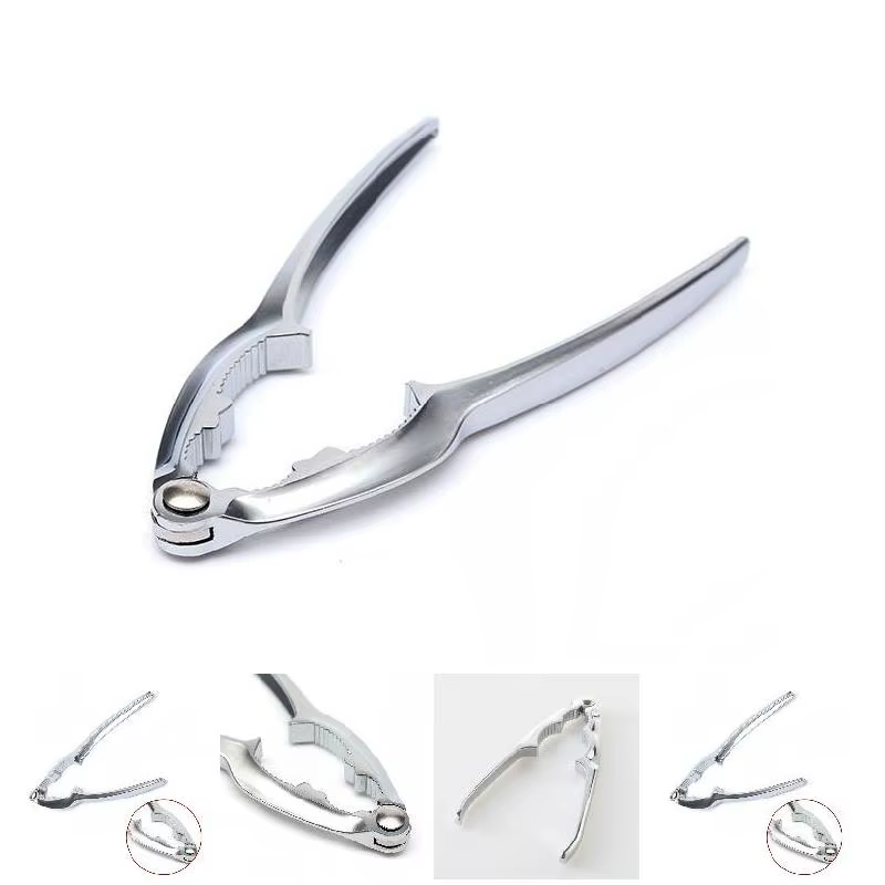 Casse-noisette en aluminium pour la maison, pince à noix, outil de craquelin, pince à noix, ouvre-coquille, Clip, accessoires de cuisine, Casse Noisette