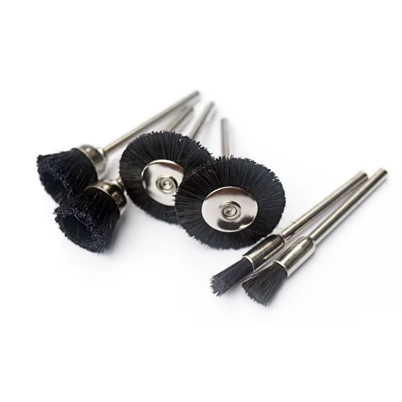 Brosse de roue en nylon avec tige