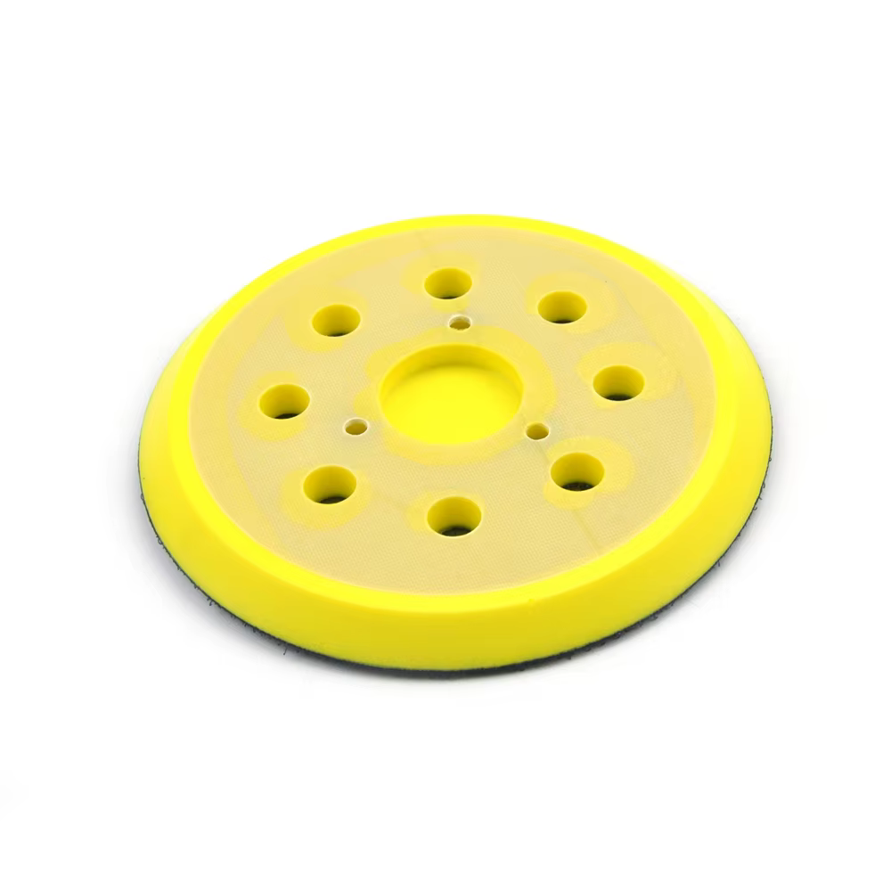 5 pouces 125mm 8 trous 3/4 clous support Pad crochet et boucle tampons de ponçage pour s'adapte à la ponceuse à Air