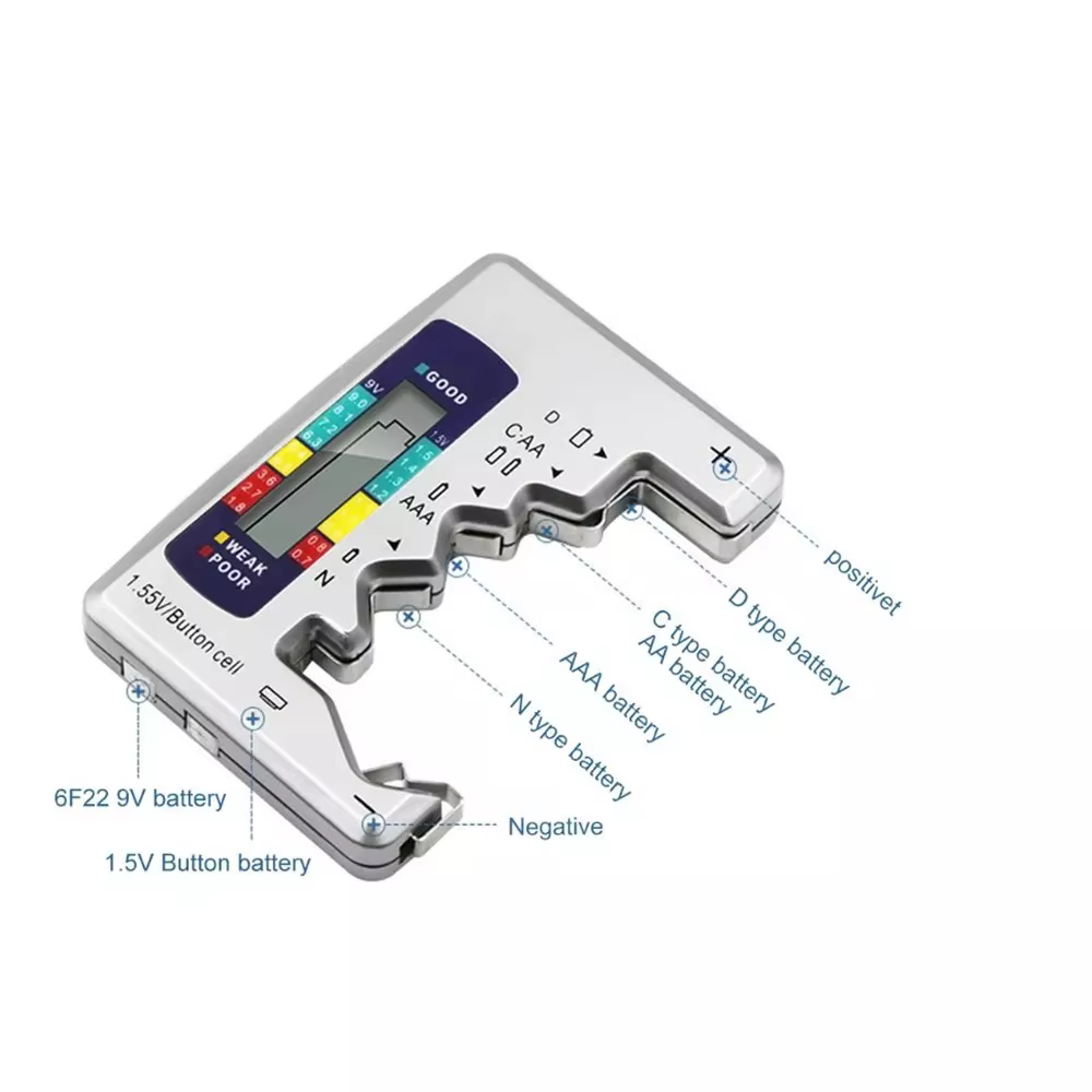 Testeur de batterie numérique avec écran LCD