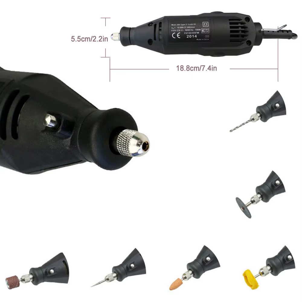 Kit d'outils de meulage de vitesse de régulation pour perceuse Dremel