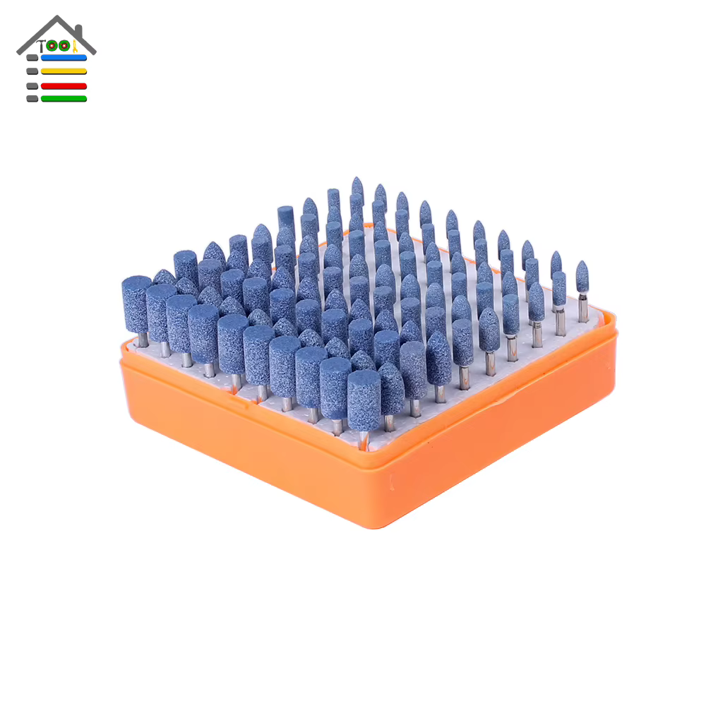 Nouveau 100 pièces assortiment monté pierre Kit outil abrasif pour Dremel meuleuse meulage polissage affûtage meule