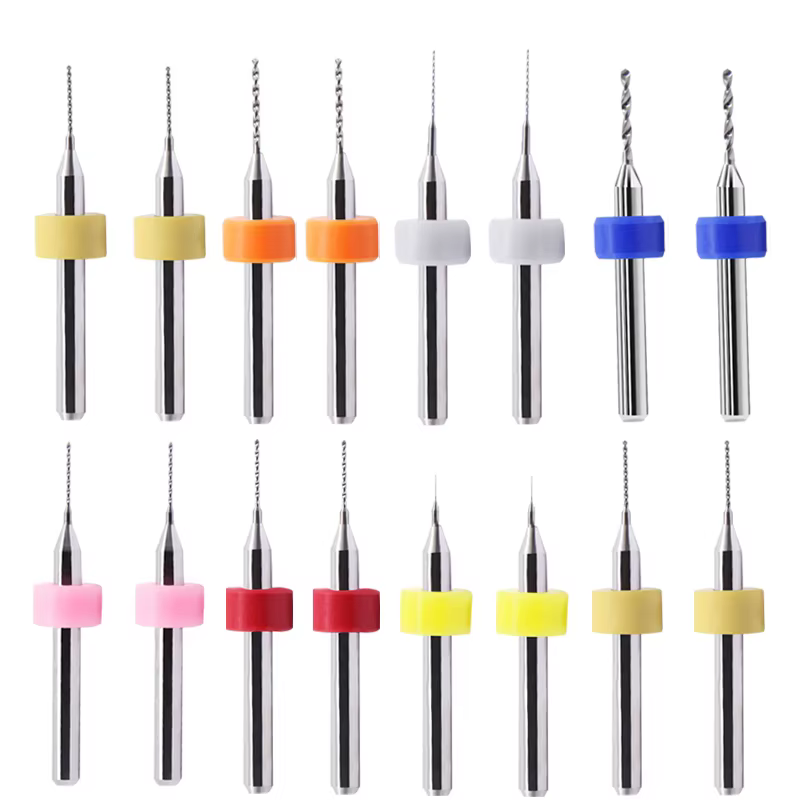 10ps buse d'aiguille de nettoyage en acier inoxydable pour forets 0.2/0.3/0.4/0.5/0.6-1.2mm PCB foret