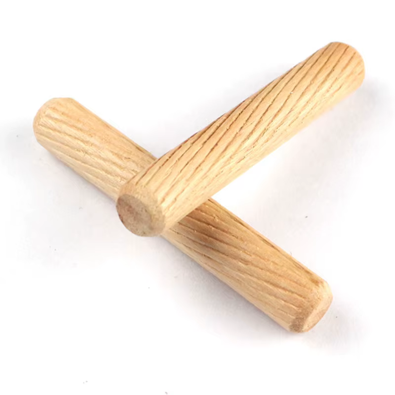 Lot de 50 goujons ronds en bois 6*40mm 8*40mm pour le bricolage de meubles et la menuiserie - Guide de perçage