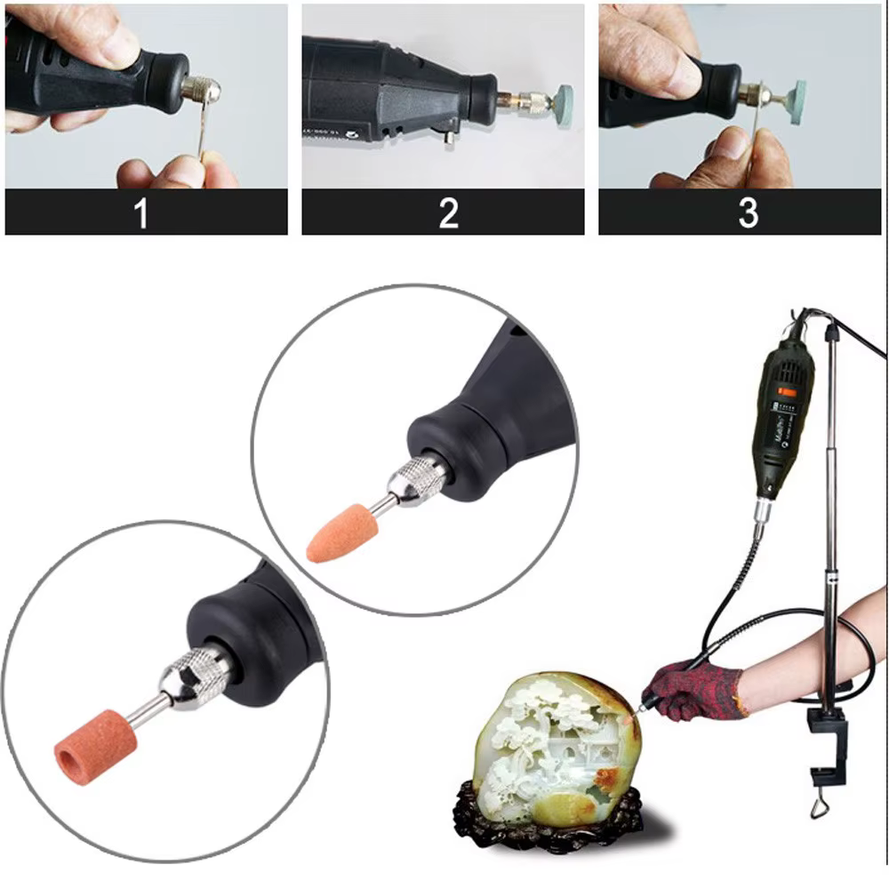 Kit d'outils de meulage de vitesse de régulation pour perceuse Dremel