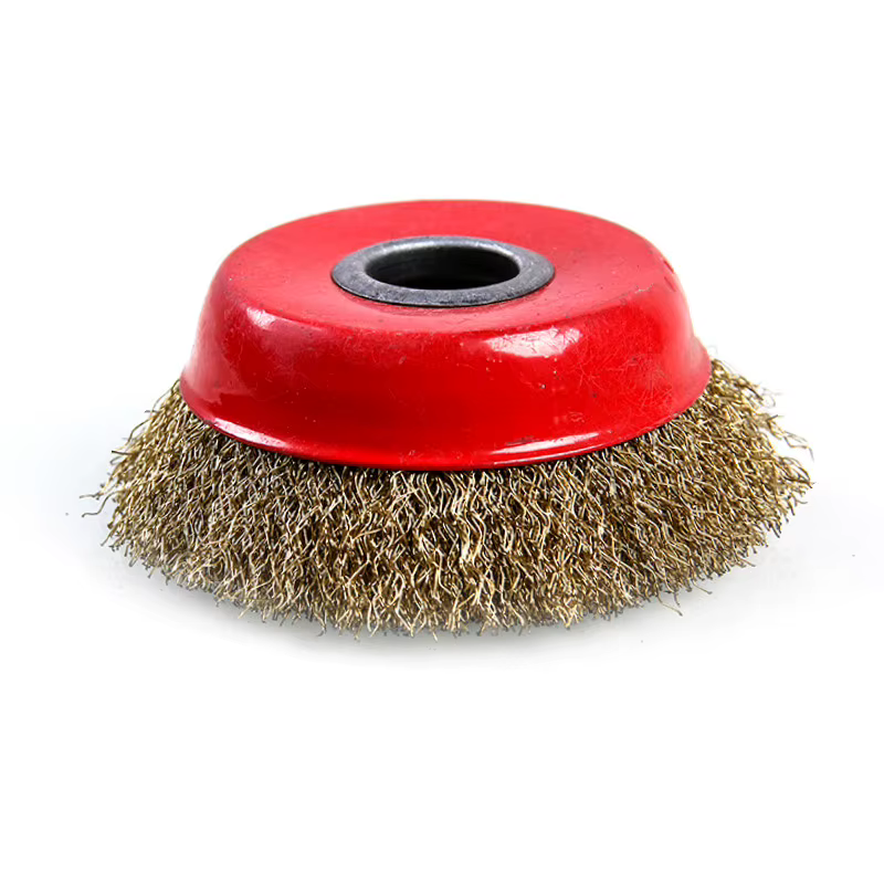 Brosse métallique de meulage pour meuleuses d'angle