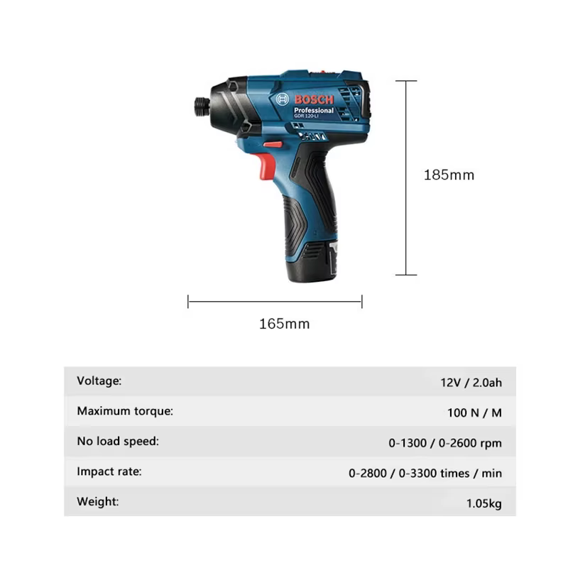 Bosch-Visseuse à percussion sans fil GDR 120-LI