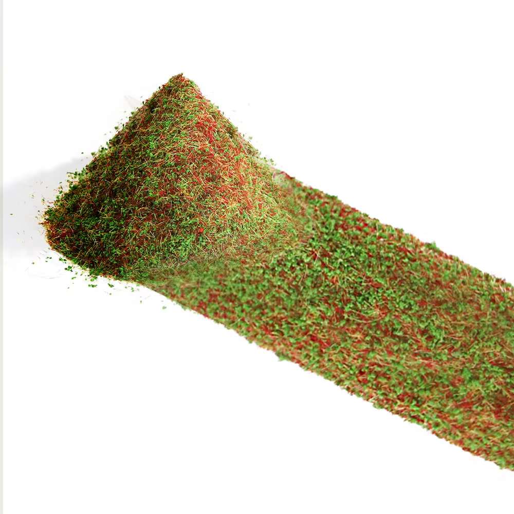 Poudre de gazon statique 10G pour la simulation de terrains, la simulation de feuillage au sol, les accessoires de diorama pour modèles ferroviaires, de trains, de jeux de guerre et de paysages