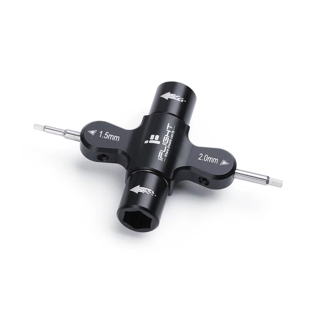 Outil d'accessoire iFlight (cliquet avec roulement) clé Quad M5 tournevis 1.5mm/2mm avec outil de roulement unidirectionnel intégré pour Drone RC FPV
