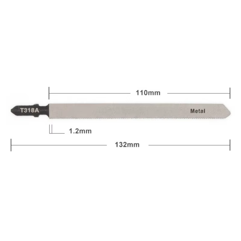 Lames de scie sauteuse extra longues incurvées T318A HCS
