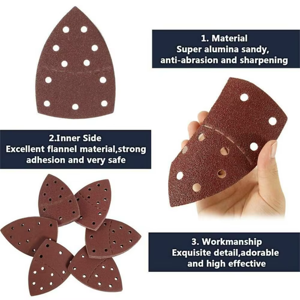 Feuilles Abrasives en Oxyde d'Aluminium pour Ponceuse Orbitale PSM 100A