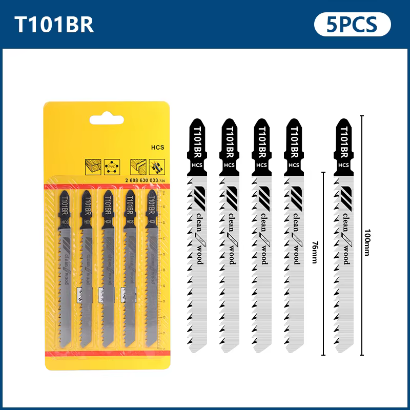 Lame de scie sauteuse 5 pièces T101BR jeu de lames