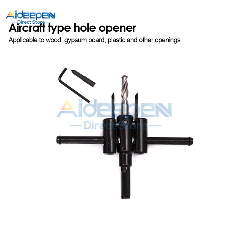Ouvre-trou réglable de Type avion 30mm-120mm