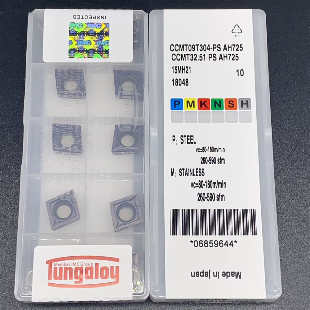 Outil interne d'insertion 10 pièces CCMT09T304-PS AH725 CNC Machine carbure Cutter