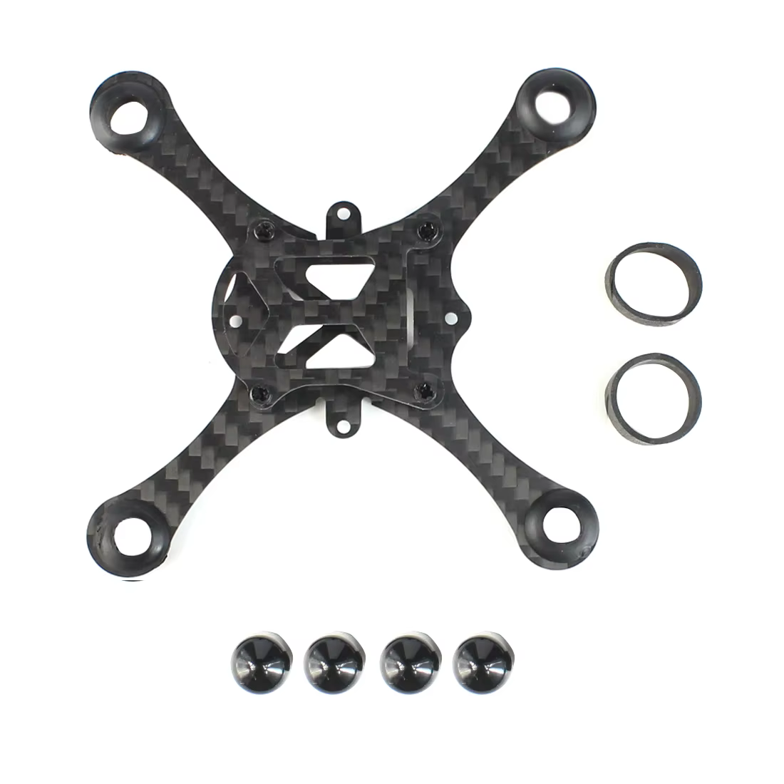 Feichao – support de tasse creux pour Mini quadrirotor brossé, Kit de cadre en Fiber de carbone avec empattement de 100MM pour Drone de course FPV d'intérieur