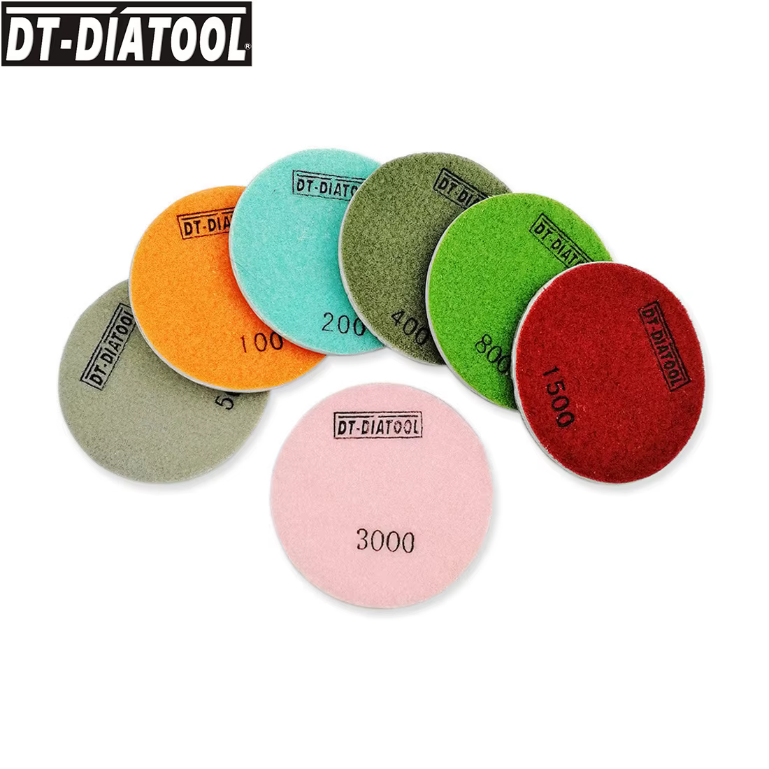 DIATOOL disque de ponçage 3 pièces/ensemble tampons de polissage diamant résine liaison béton disques