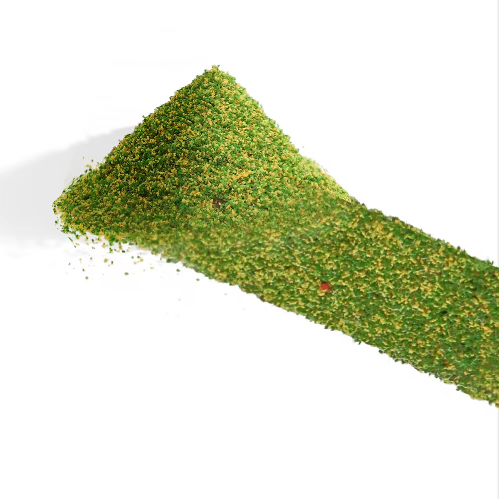 Poudre de gazon statique 10G pour la simulation de terrains, la simulation de feuillage au sol, les accessoires de diorama pour modèles ferroviaires, de trains, de jeux de guerre et de paysages