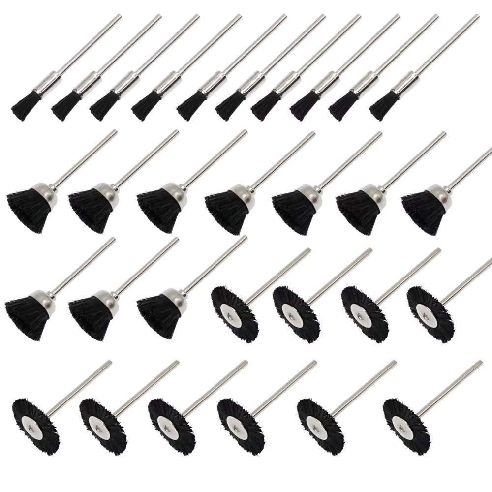 Ensemble de brosses métalliques en Nylon souple