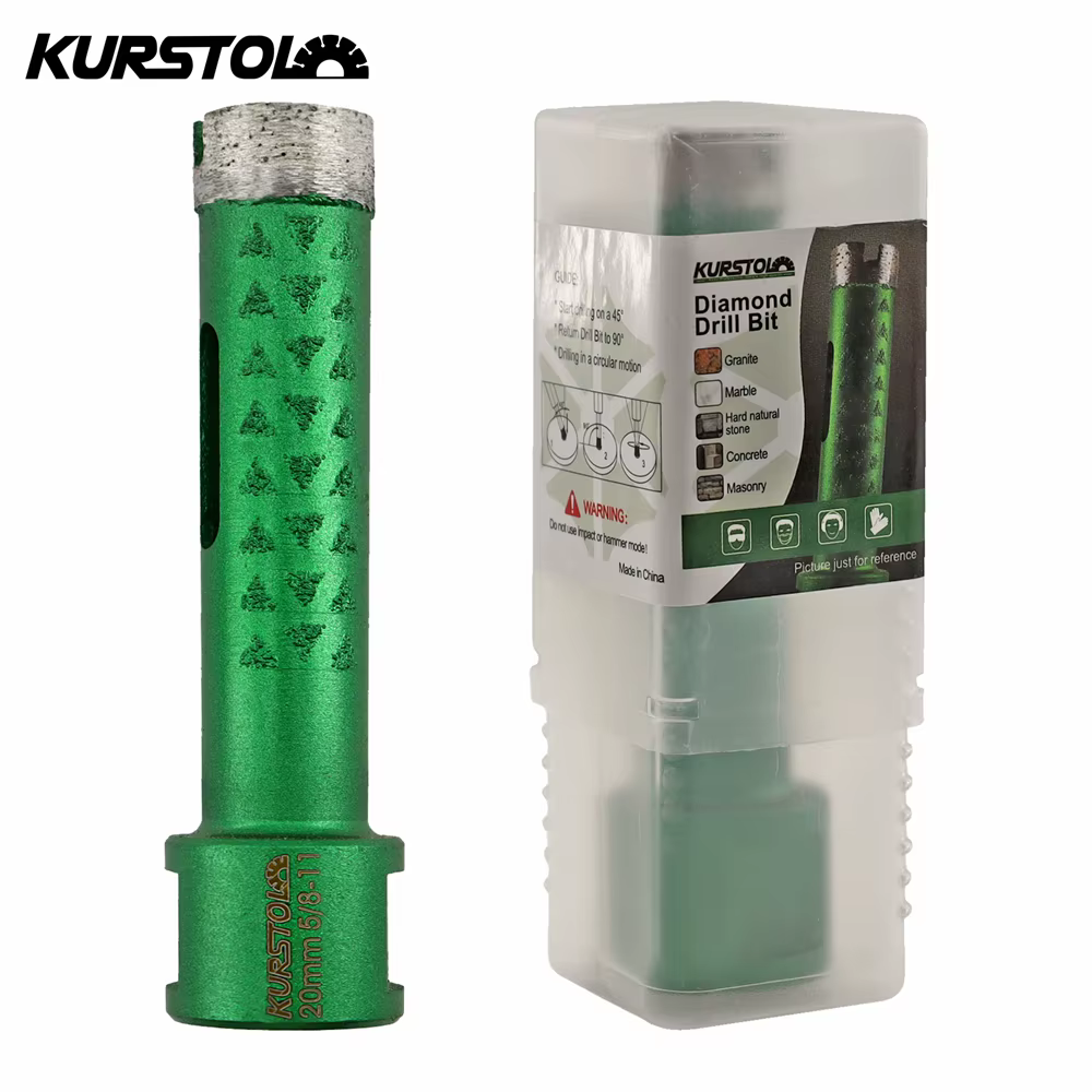 KURSTOL 1 pièce 5/8-11 20/25/32/35/38/45mm Forets diamantés pour perçage à sec du béton