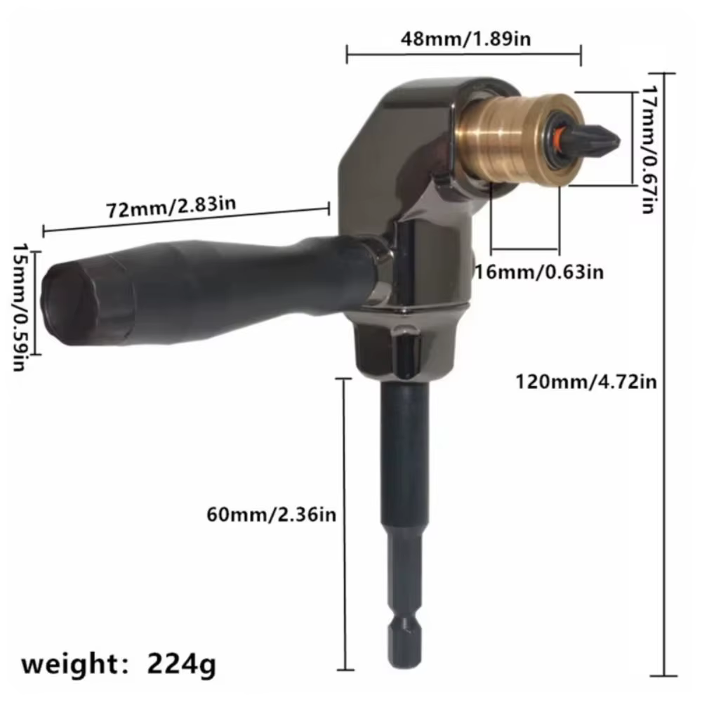 Perceuse électrique rotative à 90 degrés