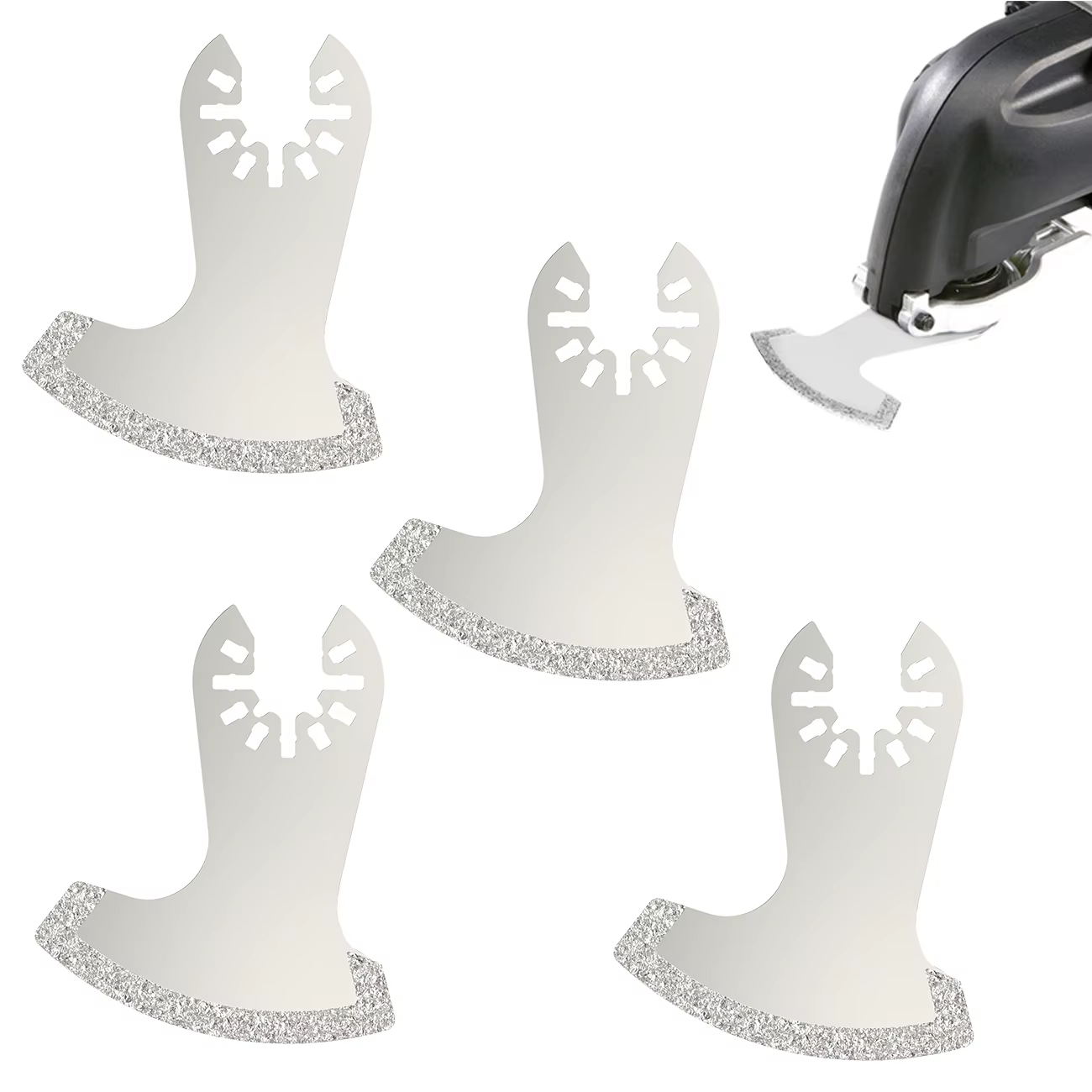 Lames de scie diamantées oscillantes, multi-outils, coupe-acier à haute teneur en carbone, adaptées au câble Fein Bosch Milwaukee Porter Dewalt 4 pièces