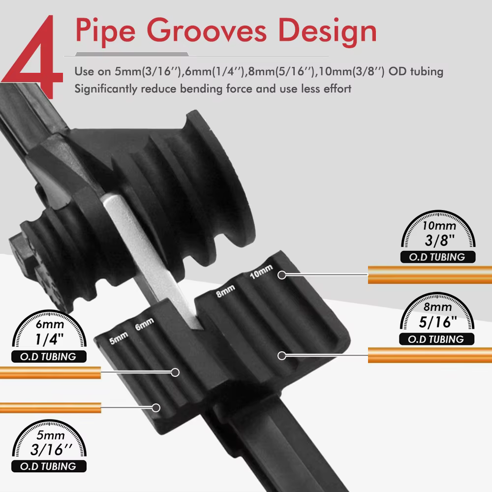 180 ° Cintreuse de tubes polyvalente 4 en 1