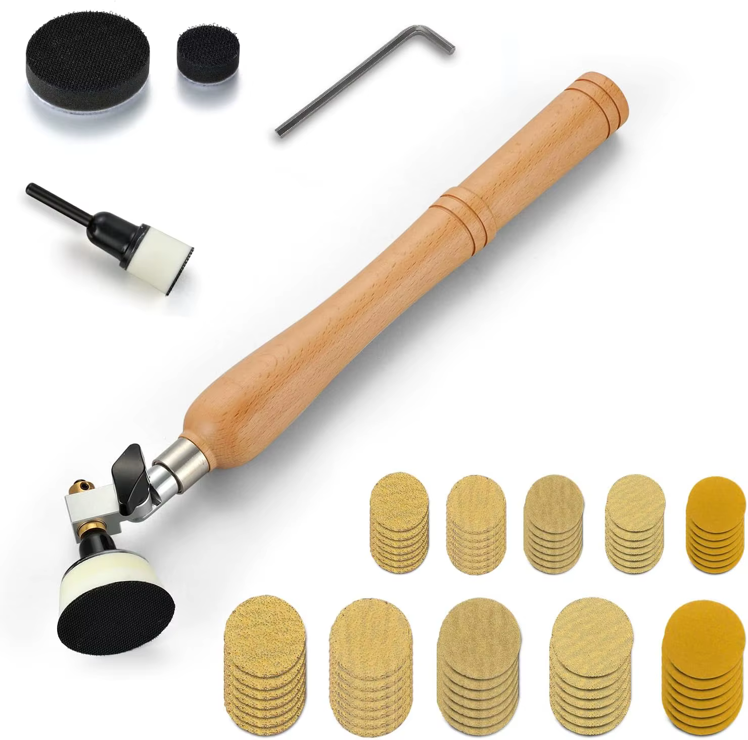Kit de ponceuse à bol 55 pièces de 1 "et 2 pouces