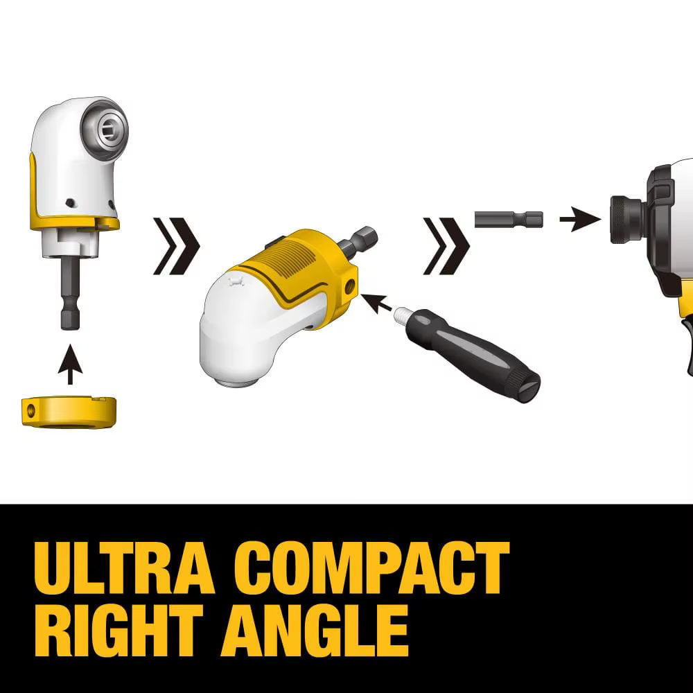 DEWALT DWAMRASET MAX FIT ®   Accessoires modulaires d'outils électriques de perceuse de conducteur de système d'angle droit