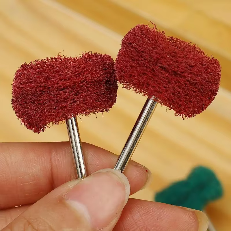 50/10 pièces Mini-brosses abrasives en nylon pour polissage